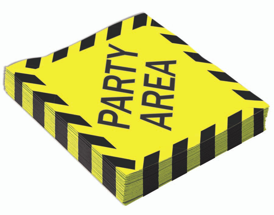 Party Area Construction Zone Beverage Napkins