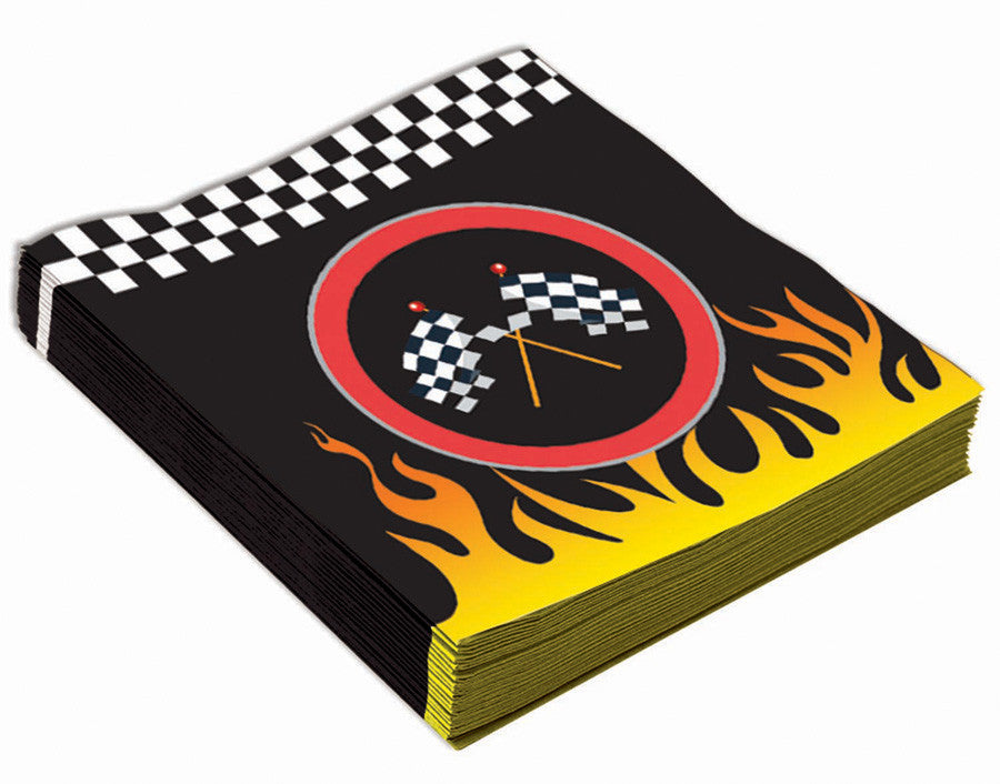 race car theme lunch napkins