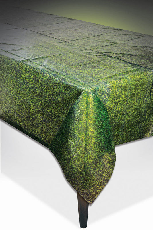 Green Grass Plastic Tablecover