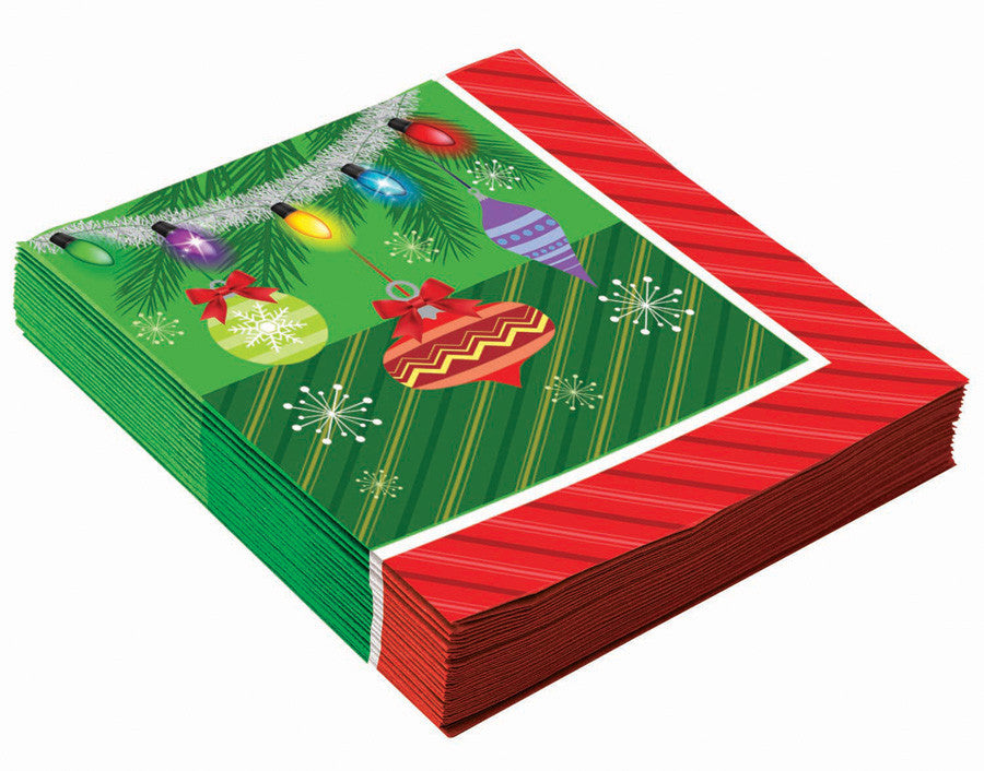 Christmas Themed Dinner Napkins  16ct