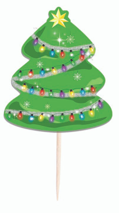 Christmas Tree Shaped Food Picks