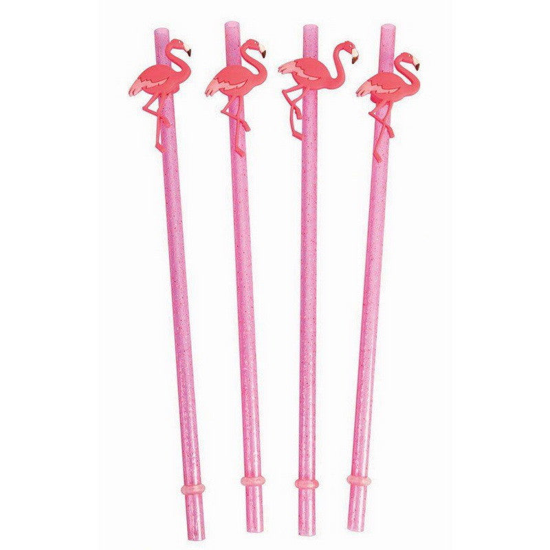 Pink Flamingo Straws