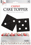 Pair of dice cake topper