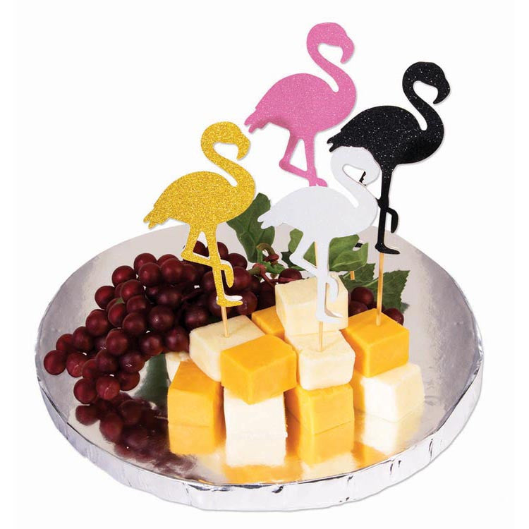 Flamingo Party Food Picks