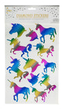 unicorn diamond glitter stickers