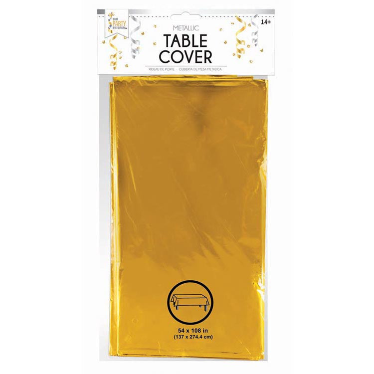 metallic gold table cover