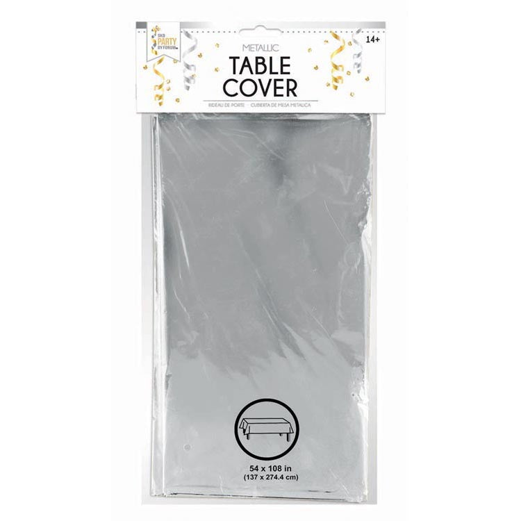 metallic Silver table cover