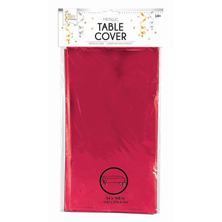Metallic Red Tablecover