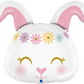 Hippie Rabbit Foil Balloon Jumbo
