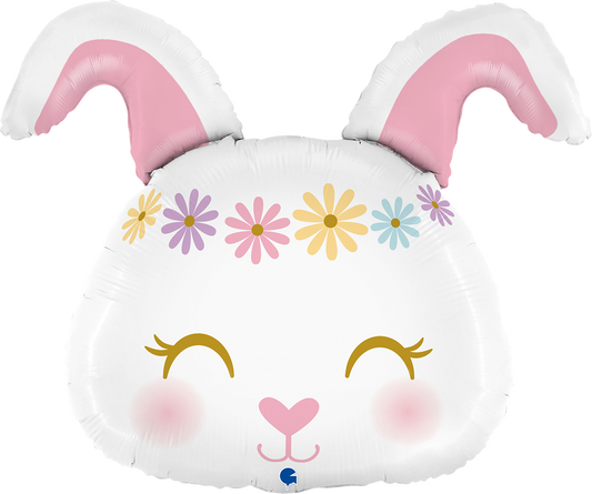 Hippie Rabbit Foil Balloon Jumbo