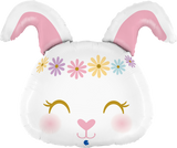 Hippie Rabbit Foil Balloon Jumbo