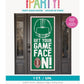 Football Toss "Get Your Game Face On" Door Poster 27" x 60"
