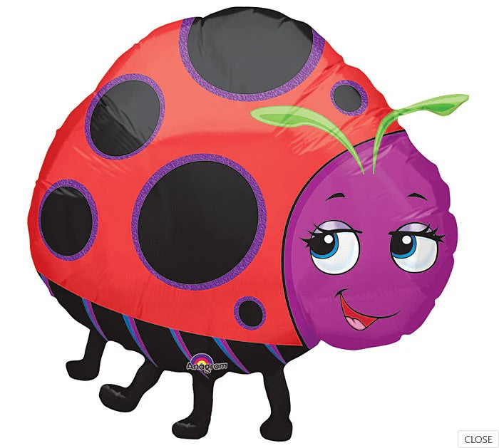 large miss ladybug lady bug foil balloon