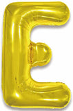 Gold Foil Balloon Letter E