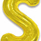 Gold Foil Balloon Letter S