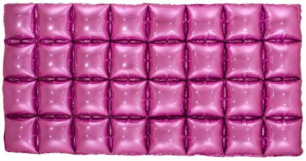 bubble square balloon wall panel bright hot pink