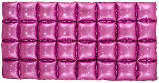 bubble square balloon wall panel bright hot pink