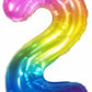 34" Number 2 Supershape Decorative Foil Balloon