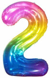 34" Number 2 Supershape Decorative Foil Balloon