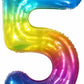 34" Number 5 Supershape Decorative Foil Balloon