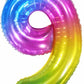 34" Number 9 Supershape Decorative Foil Balloon