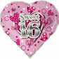 Sweet 16 Birthday Foil Balloon