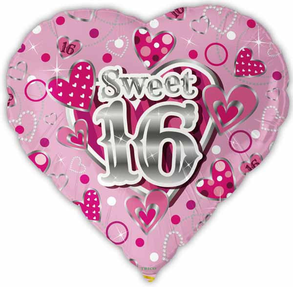Sweet 16 Birthday Foil Balloon