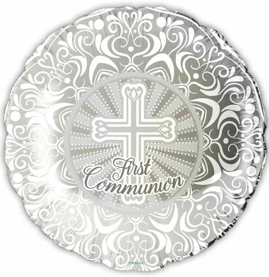 First Communion Round Foil Balloon