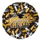 Gold Black Silver Congrats Grad Balloon 18"