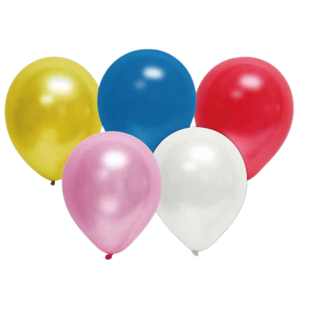 Pearl Assorted Latex Balloons 12" - 10 Pack