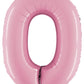 Huge Number 0 Pastel Pink Balloon