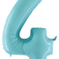 Big Blue Number 4 Foil Balloon