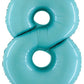 Big Blue Number 8 Foil Balloon