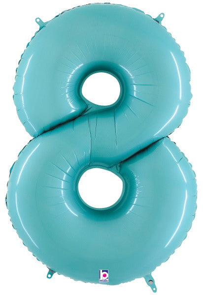 Big Blue Number 8 Foil Balloon