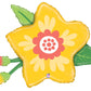 Jumbo Yellow Tropical Flower Foil Balloon
