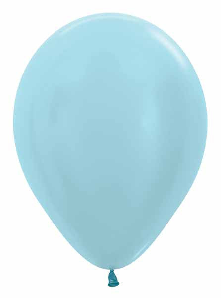 11" Latex Balloon Satin Light Blue