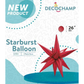 26" 3D Starburst Foil Air Balloon Red