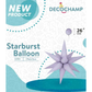 26" 3D Starburst Foil Air Balloon Lilac