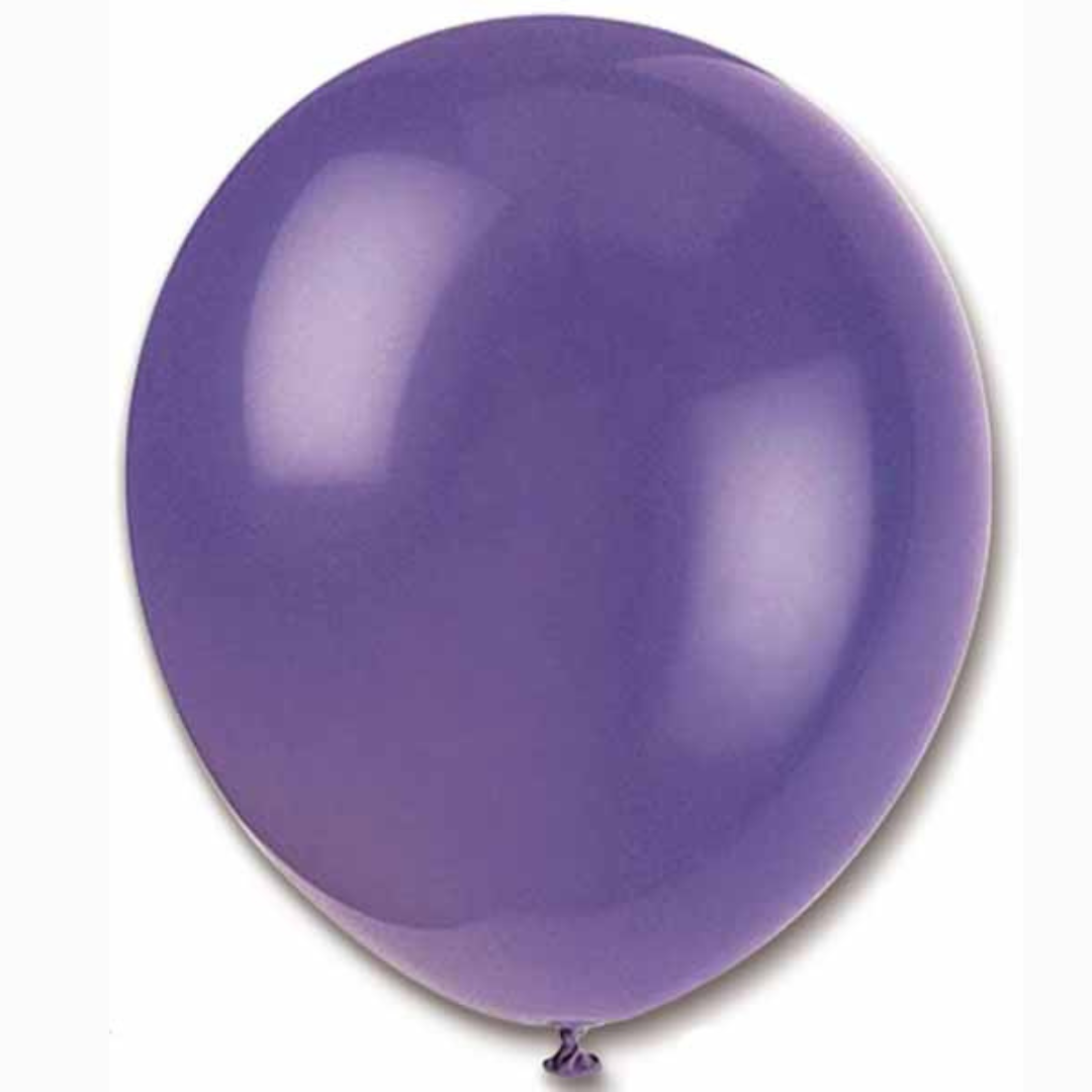 Purple Latex Balloons 12" - 10 Pack