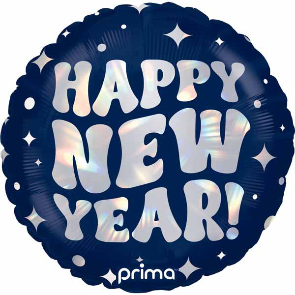 Happy New Year Holographic 18" Foil Balloon