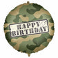 Happy Birthday Camo 18" Foil Balloon