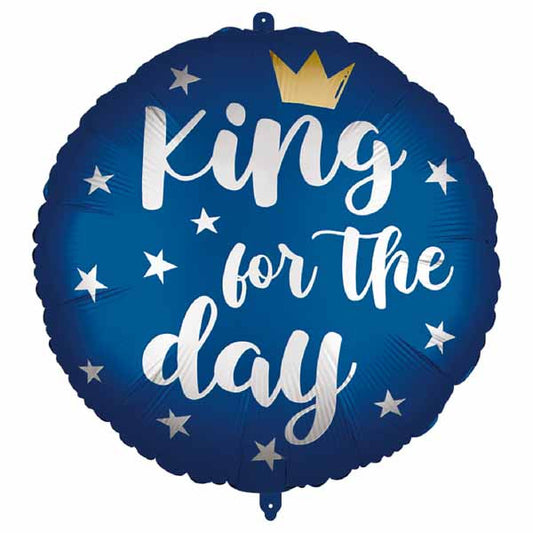 King For A Day 18inch Round Foil Balloon
