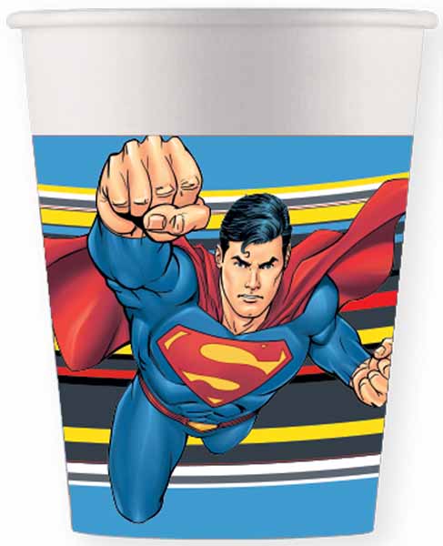 Superman Krypton Paper Cups 9OZ 8/CT