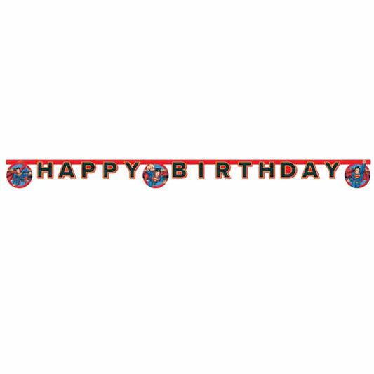 Superman Krypton Happy Birthday Die-Cut Banner