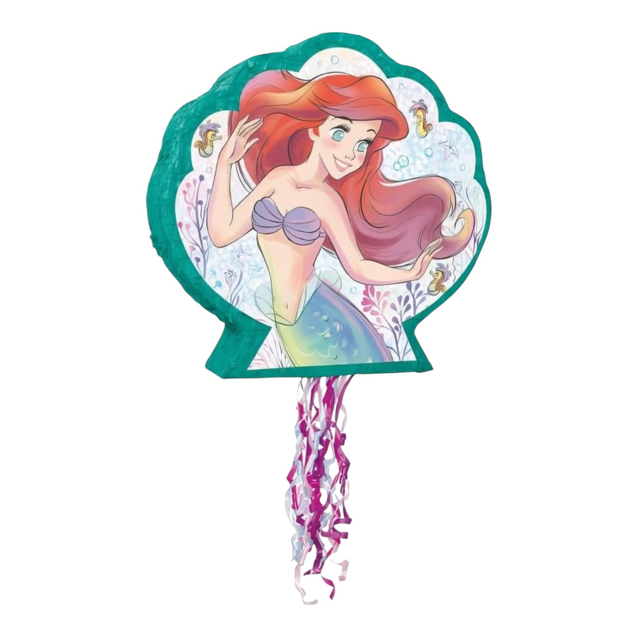 Seashell shaped birthday piñata