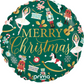 Merry Christmas Nutcracker Ballet 18" Foil Balloon