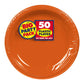 Solid Orange Plastic Plates