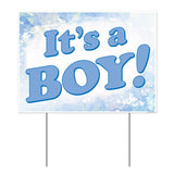 Baby Announcement Boy Yard Sign