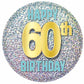 60th birthday pin