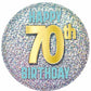 70th birthday pin